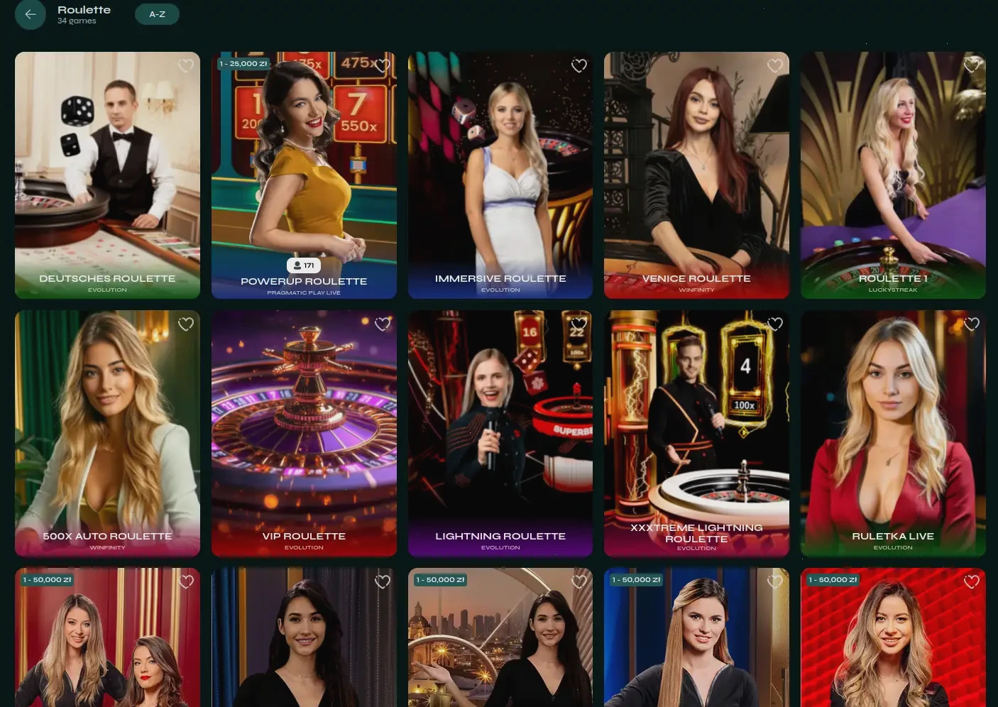 Interface mobile Oscar Spin casino live avec tables de jeu en direct